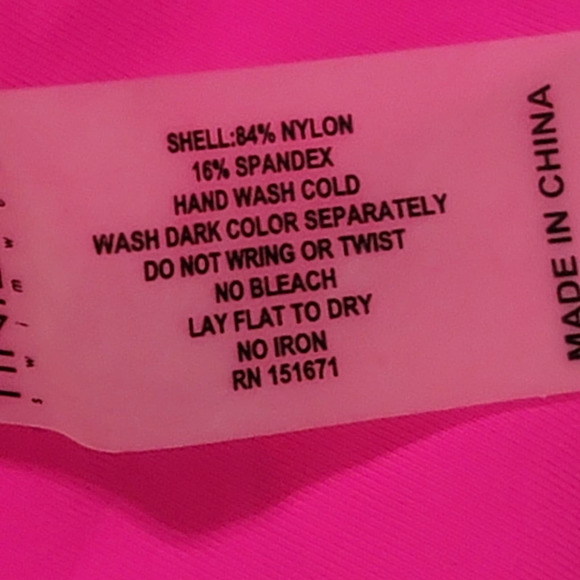 Tinibikini Two Piece Swimsuit Multicolor Small Tropical Reversible Beach Summer - Picture 5 of 5